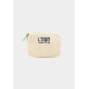Porte-monnaie promotionnel en velours coton bio clair avec étiquette personnalisée cousue sur la face avant Porte-monnaie promotionnel en velours coton bio clair avec étiquette personnalisée cousue sur la face avant