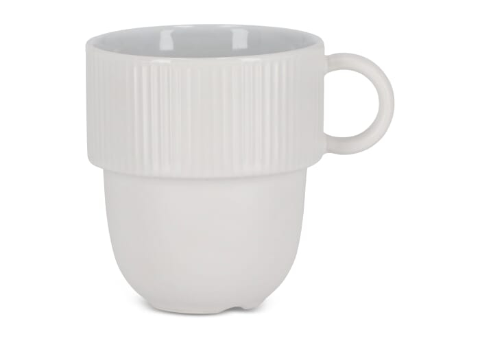 Mug isotherme acier recyclé 280 ml personnalisable Ted Blanc