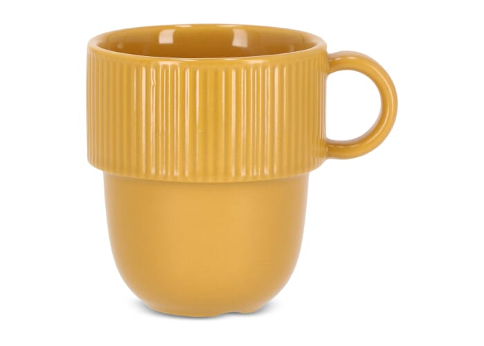 Mug isotherme acier recyclé 280 ml personnalisable Ted Jaune