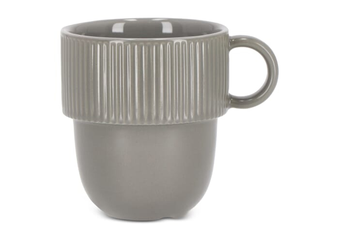 Mug isotherme acier recyclé 280 ml personnalisable Ted Gris