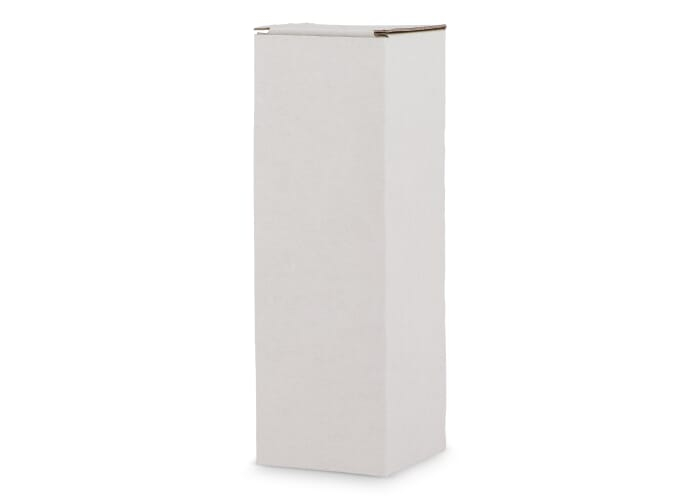 Packaging carton pour bouteille à personnaliser 7,5x23 cm Blanc