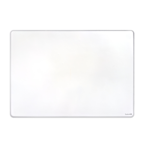 Tableau blanc adhésif rectangulaire à angles arrondis, présenté à plat, sans marquage visible.