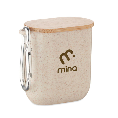 Boîtier de câbles promotionnel avec support téléphone