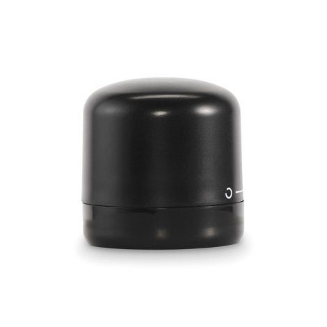 Vue arrière du bouchon mettant en évidence la zone opposée aux repères du système de verrouillage, sans marquage visible.