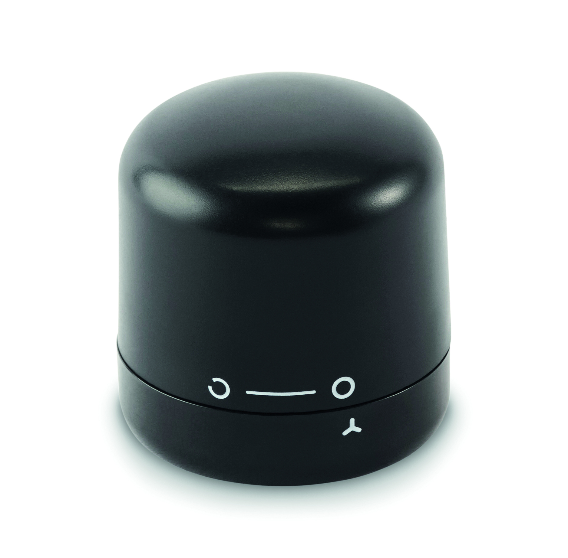 Bouchon pour bouteille personnalisable en ABS recyclé Stopy Noir