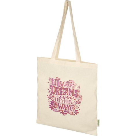 Tote bag personnalisable en coton biologique 100 g/m² Odisha