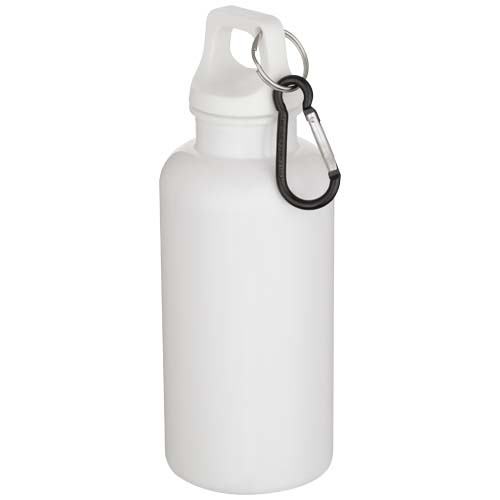 Gourde 400 ml PET recyclé RCS publicitaire Oregon Blanc