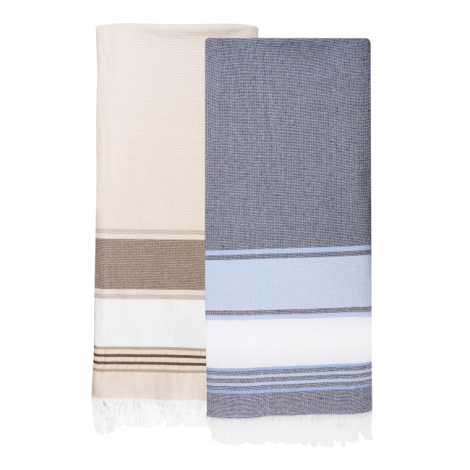 Fouta bouclette recyclée personnalisable Marina