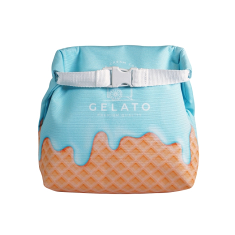 Sac isotherme recyclé avec sangle blanche personnalisé