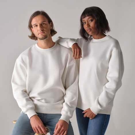 Sweat 340 g coton bio personnalisable col rond