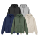 Hoodie coton bio 340 g coloris noir gris bleu vert beige