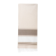 Fouta beige recyclée à plat bande horizontale contrastée