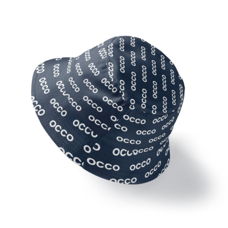 Bob bleu foncé sublimation all over motif répété vue de dessus