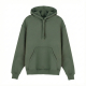 Hoodie vert coton biologique manches longues