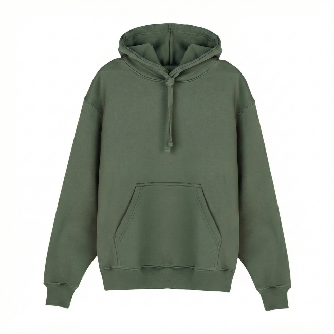 Hoodie 340 g coton bio personnalisable à capuche kaki