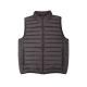 Bodywarmer gris chaud sans manches à plat