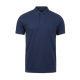 Polo bleu marine maille piquée fond blanc