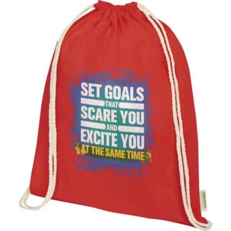 Sac sport 140 g/m² en coton biologique à personnaliser Odisha