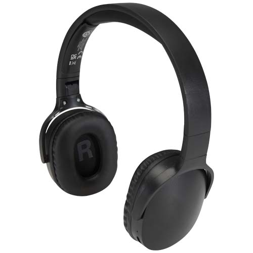 Casque Bluetooth® pliable à personnaliser Ancha Noir