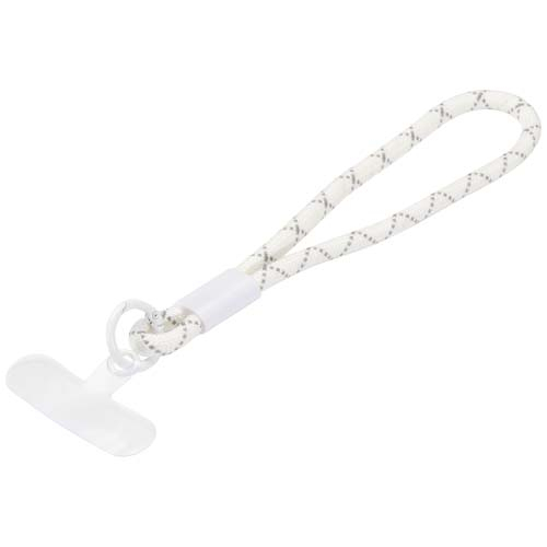 Dragonne recyclée promotionnelle pour smartphone Arich Blanc