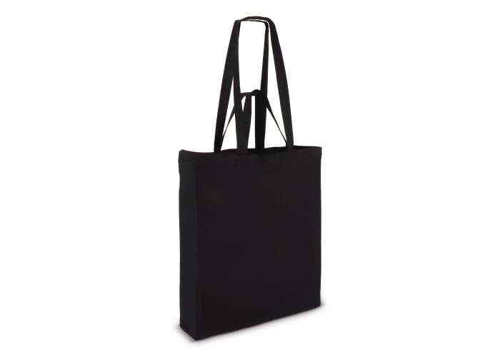 Sac promotionnel coton couleurs 140g à double port Noir