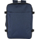 Sac de voyage cabine bleu présenté de face avec la grande poche frontale, sans personnalisation visible. Sac de voyage cabine bleu présenté de face avec la grande poche frontale, sans personnalisation visible.