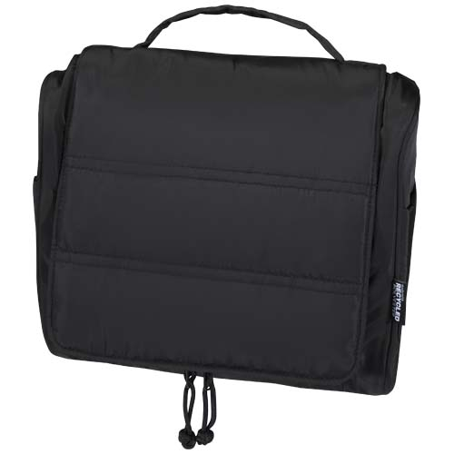 Trousse toilette suspendue recyclée personnalisable Puffer Noir