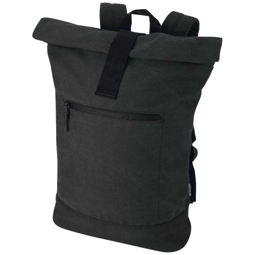 Sac à dos rolltop personnalisable 16 L ordinateur 14" Recanvas Noir