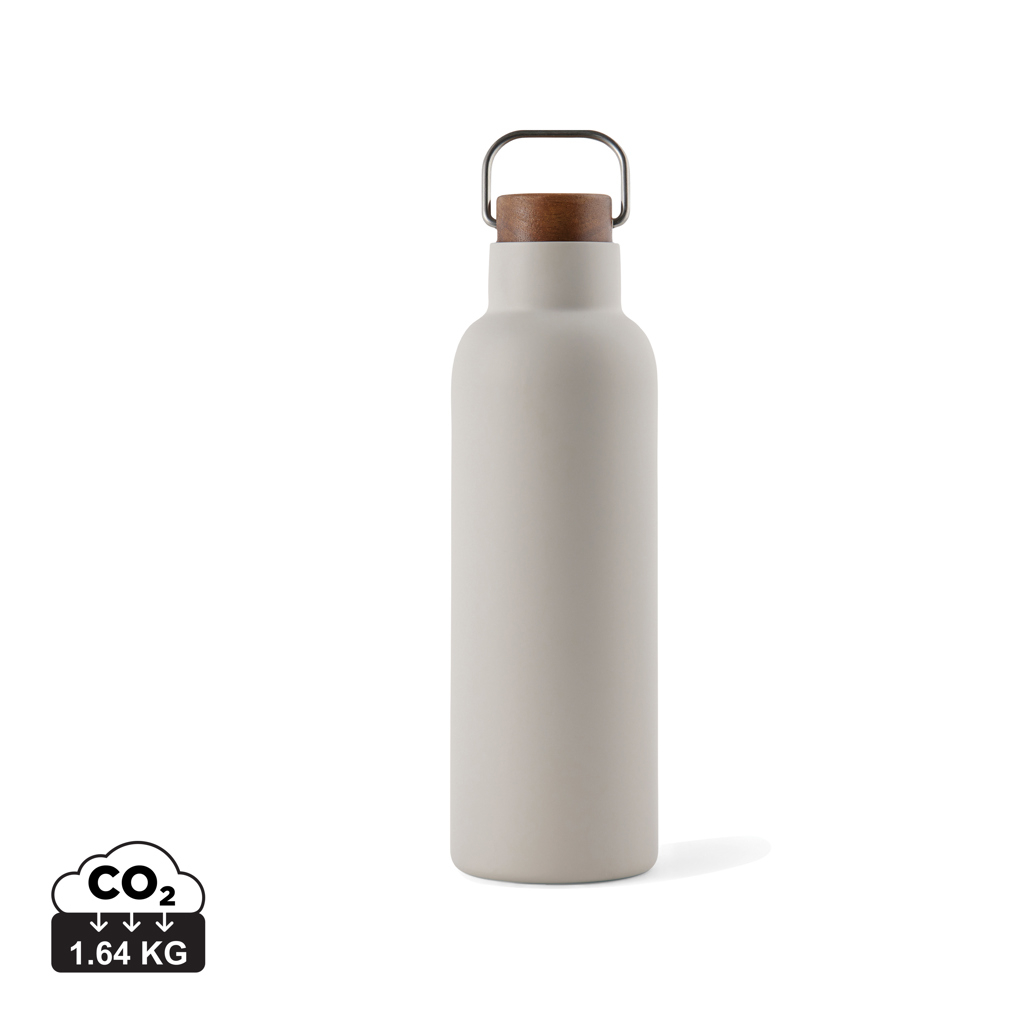 Gourde inox recyclé 800ml personnalisable Ciro VINGA Beige