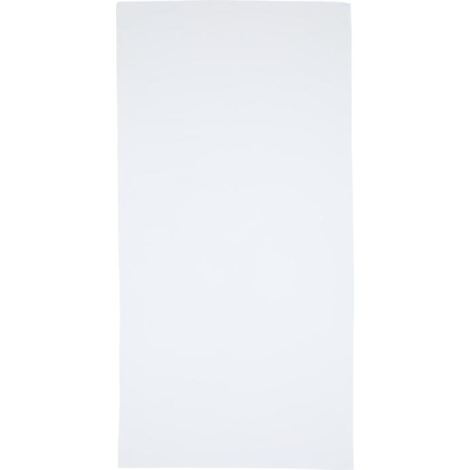 Surface de tissu gris clair unie montrant une zone textile lisse sans motif ni personnalisation apparente.