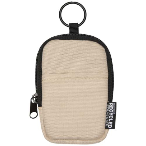 Mini pochette personnalisée recyclée avec mousqueton Byron