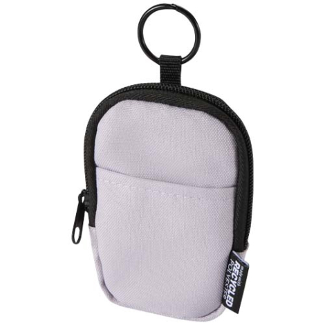 Mini pochette personnalisée recyclée avec mousqueton Byron