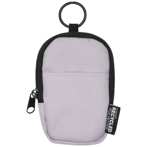 Mini pochette personnalisée recyclée avec mousqueton Byron