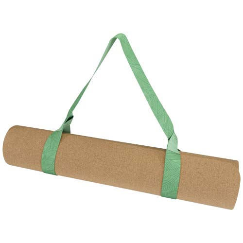 Bandoulière publicitaire pour tapis de yoga en PET recyclé Uni Blanc