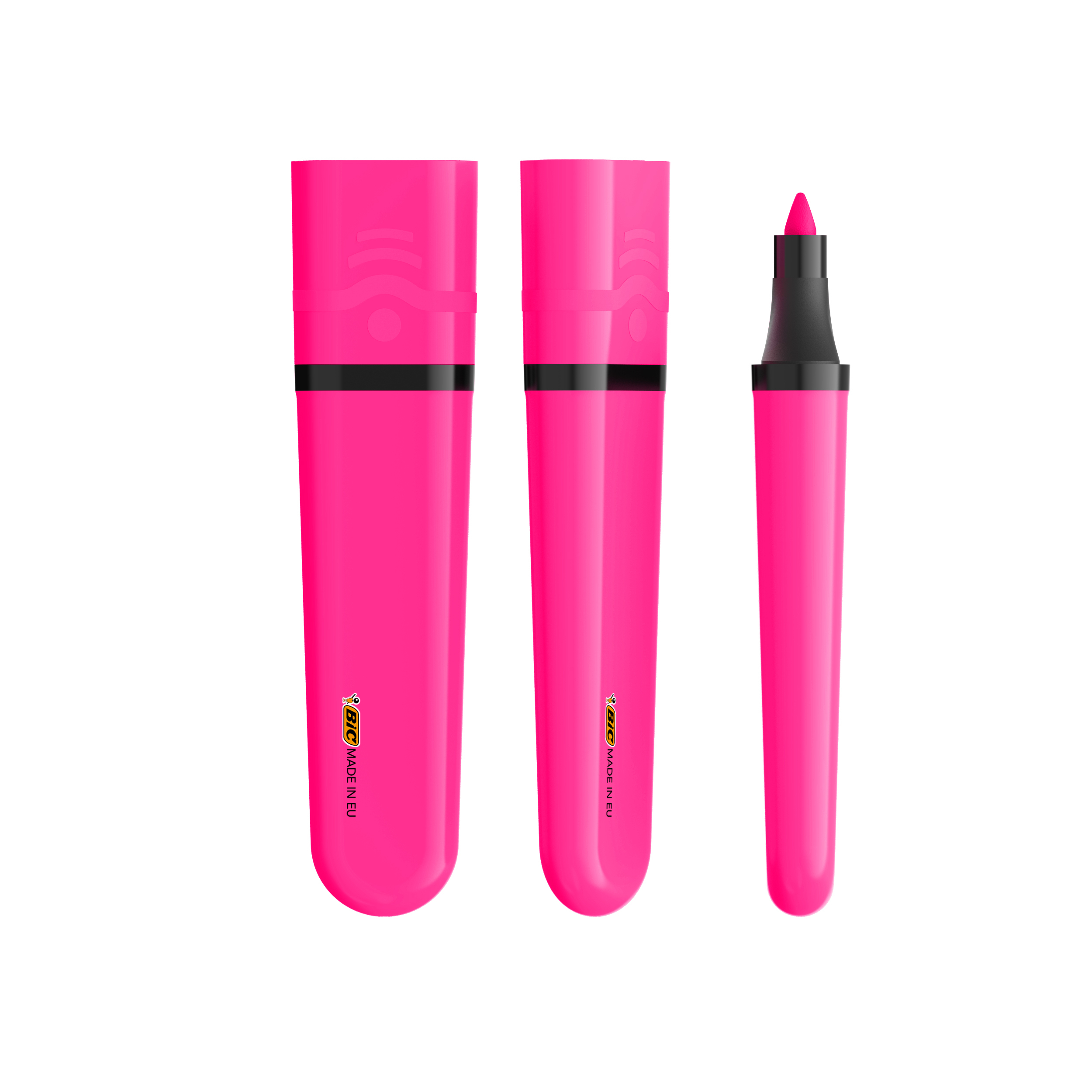 Surligneur double pointe personnalisé BIC Highlighter Flat Rose