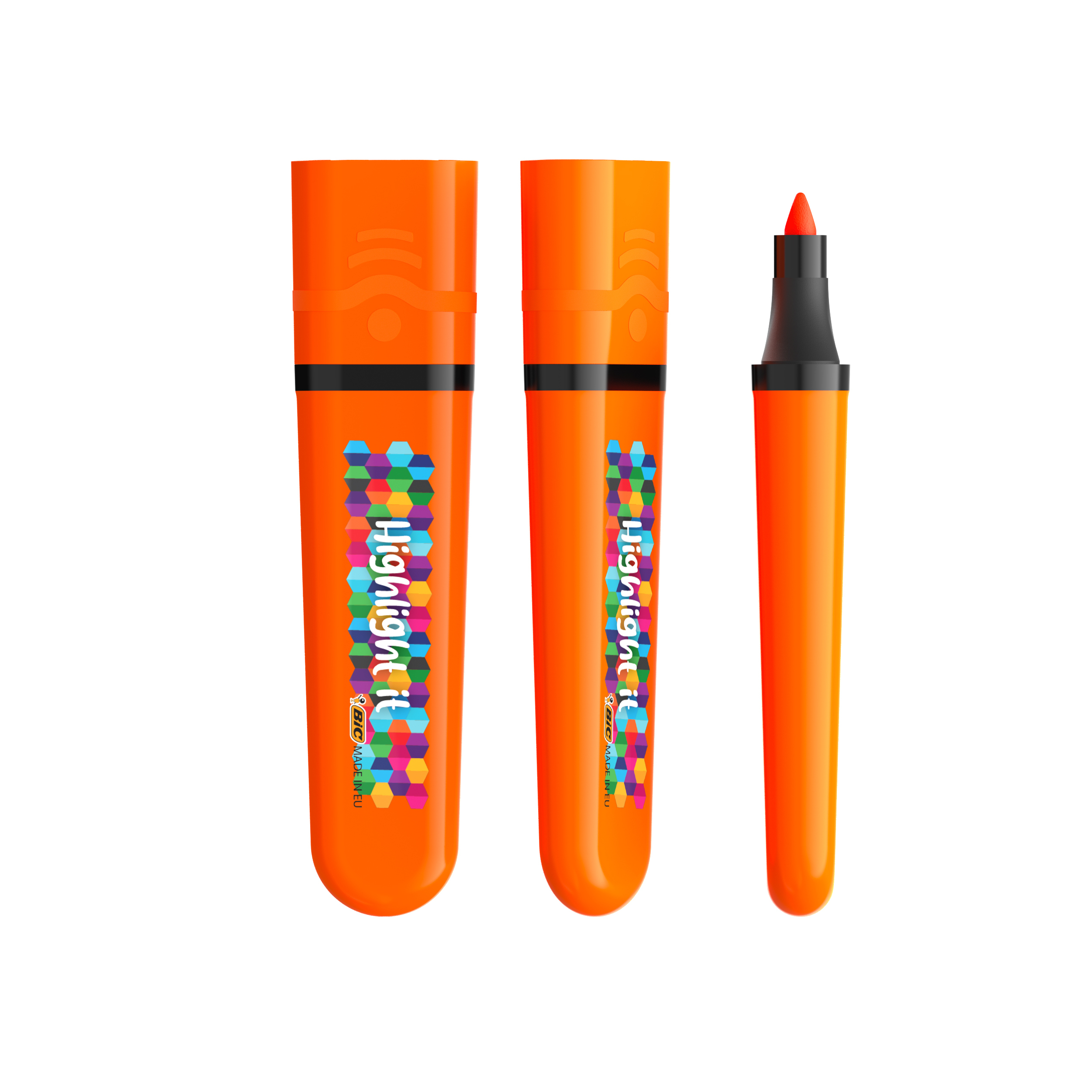 Surligneur double pointe personnalisé BIC Highlighter Flat Orange