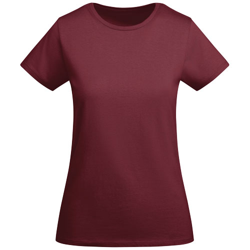 T-shirt coton bio 175g personnalisable femme Breda Roly Grenat