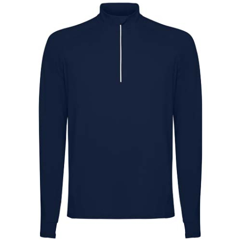 Sweatshirt publicitaire homme demi-zip recyclé et technique Estambul