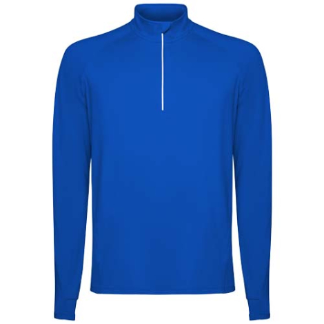 Sweatshirt publicitaire homme demi-zip recyclé et technique Estambul
