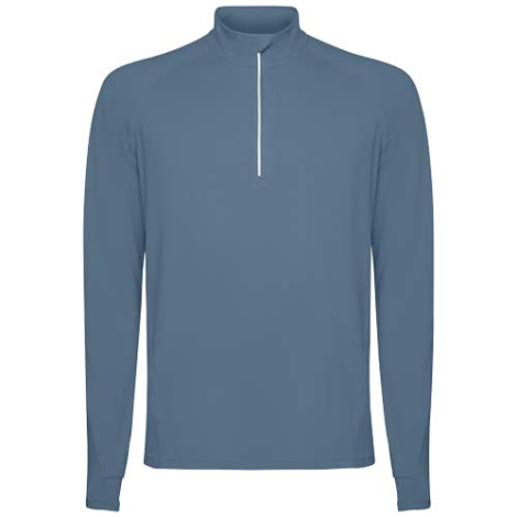 Sweatshirt publicitaire homme demi-zip recyclé et technique Estambul