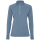 Sweatshirt promotionnel femme demi-zip recyclé technique Estambul