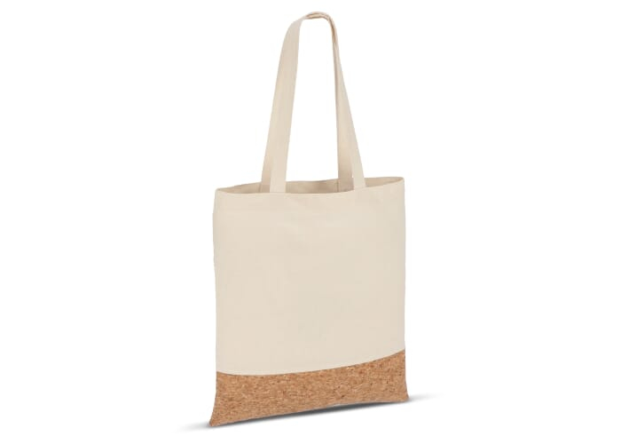 Sac cabas personnalisable en coton 170 g/m² et base en liège Nature