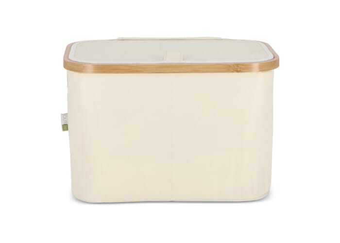 Panier de rangement pliable rPET à personnaliser Sogne Ecru