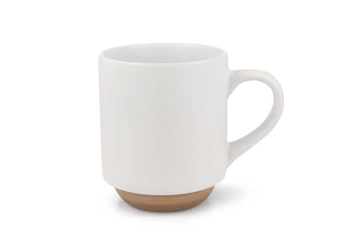 Tasse en grès personnalisable 300 ml Tallin Blanc