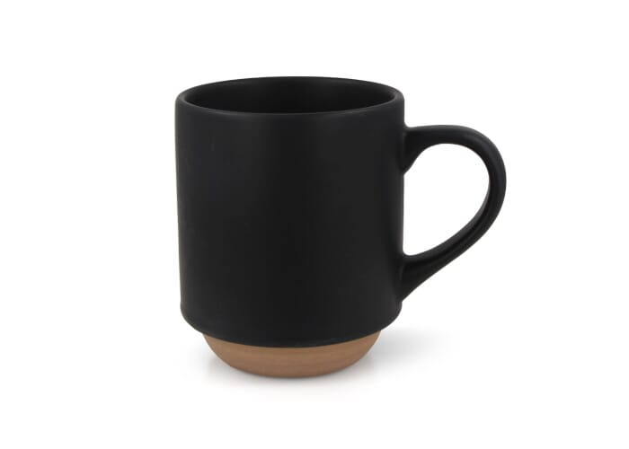 Tasse en grès personnalisable 300 ml Tallin Noir