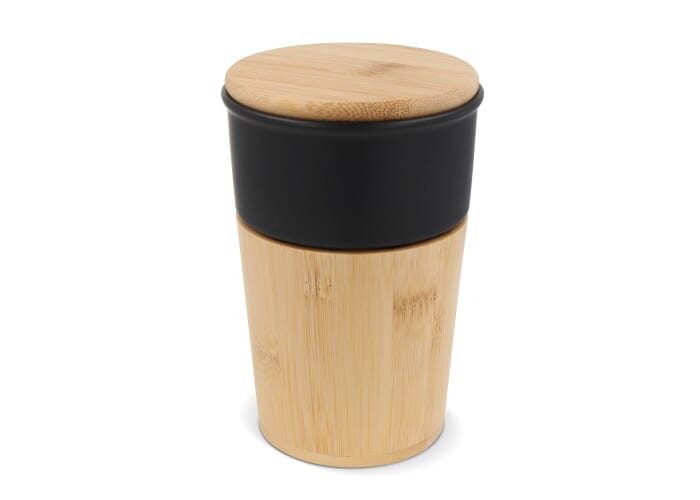 Gobelet 300ml personnalisable bambou Vienne Noir