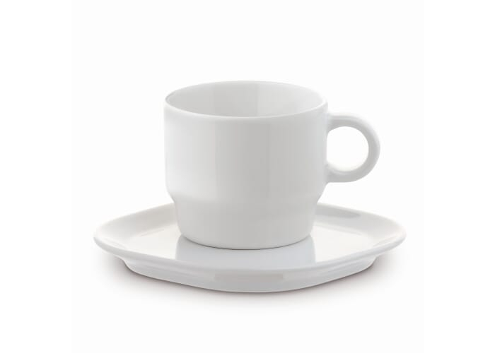 Tasse et soucoupe promotionnelles 180 ml - Satellite Blanc