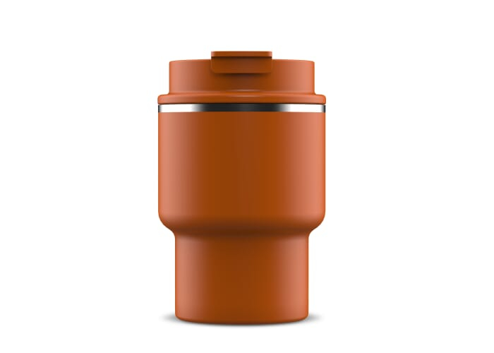 Mug promotionnel 280ml en acier recyclé T-mug Orange
