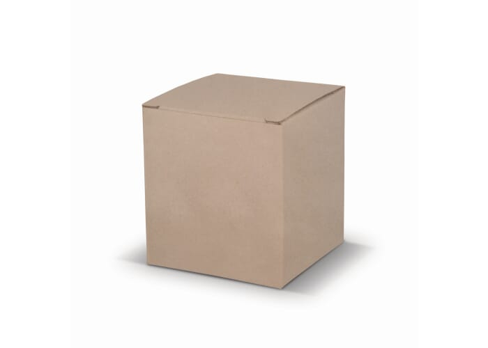 Coffret cadeau pour mug personnalisable 10x11 cm Marron