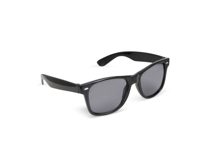 Lunettes soleil RPC UV400 à personnaliser Justin Noir